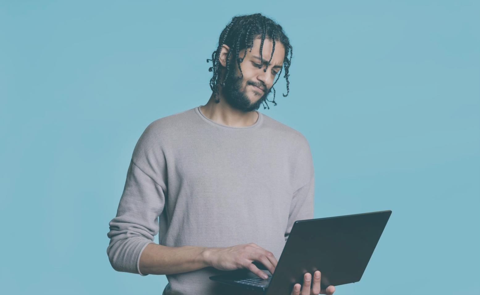 Abstrakte Darstellung vernetzter Datenpunkte und Informationsflüsse